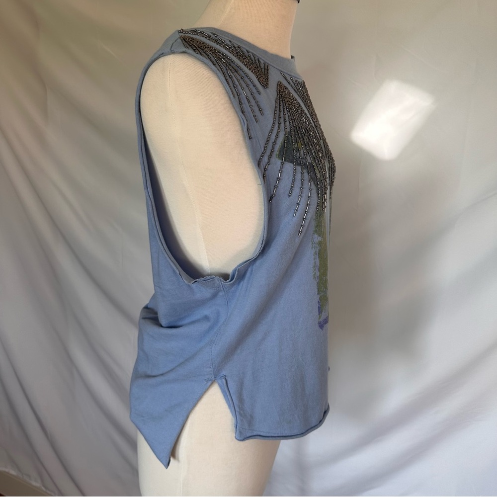 We the Free Beaded Butterfly Tank - Picture 3 of 7
